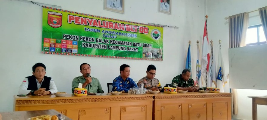 penyaluran bantuan langsung tunai dana desa (blt-dd) tahap I TAHUN 2026